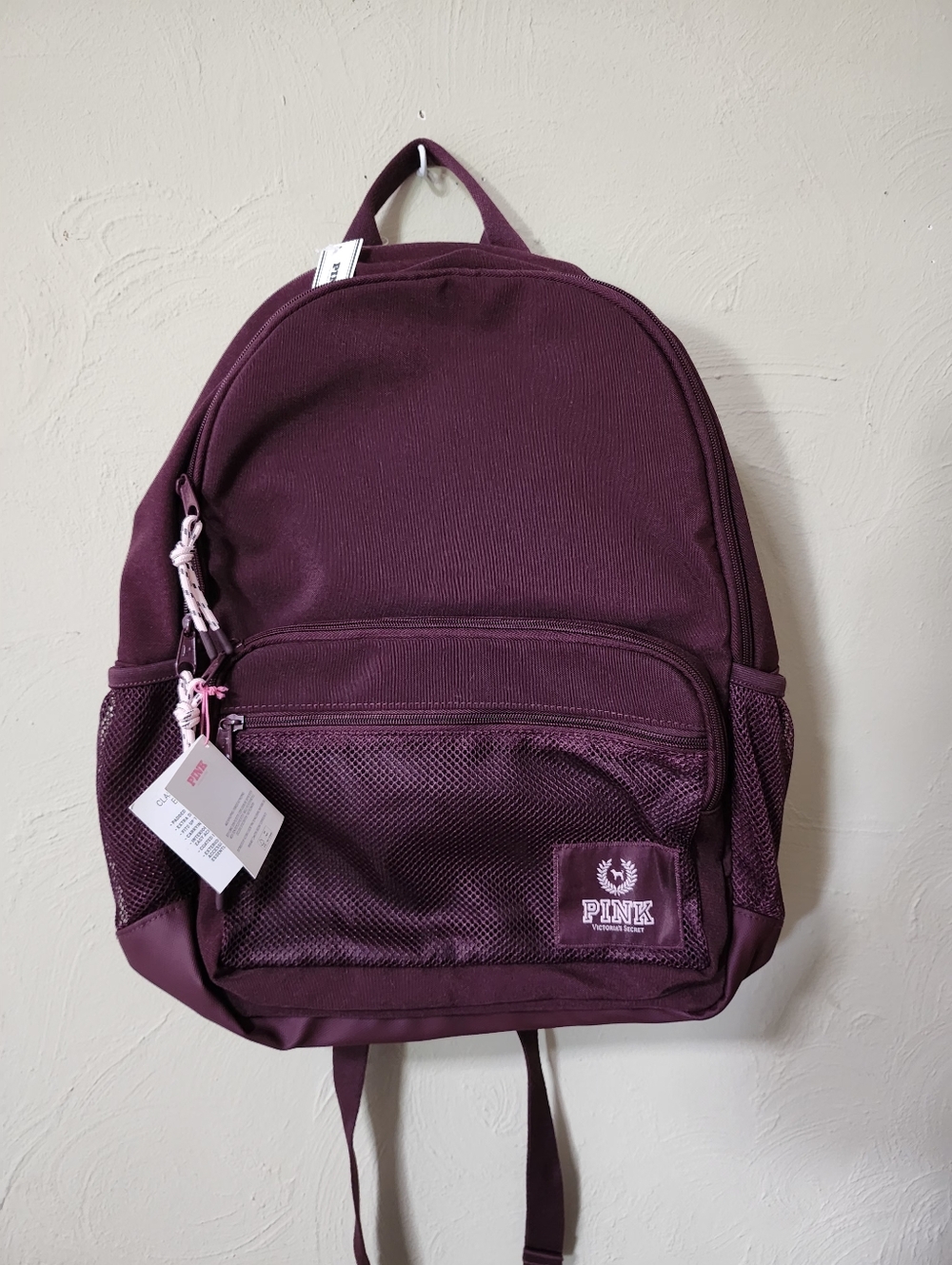 PINK Victoria's Secret Classic Canvas Backpack. Nwt